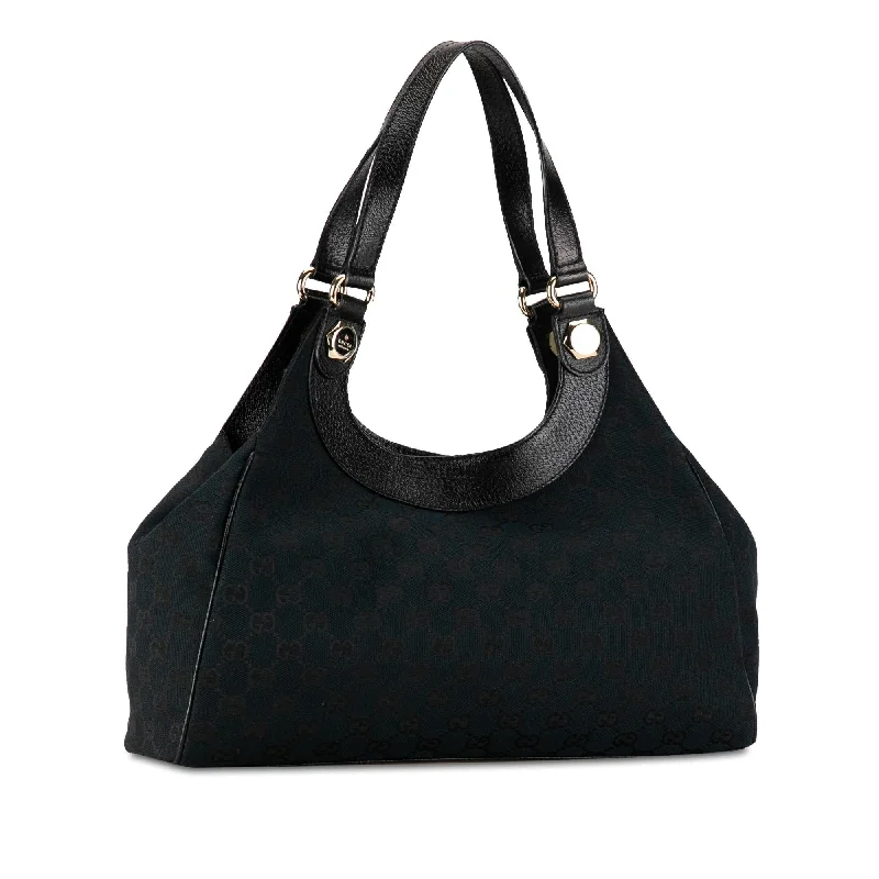 Ladies Gucci shoulder bags with a wide - width strapGucci GG Canvas Charmy Shoulder Bag 6OZToD)