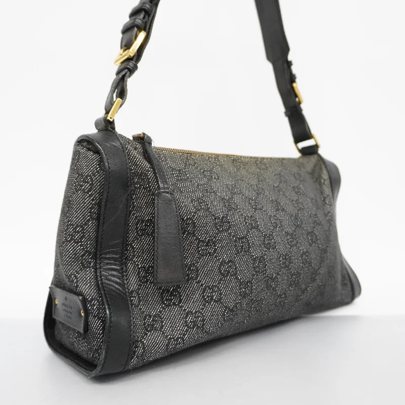 Gucci Dionysus bags for women with tiger - head claspsGUCCIAuth  GG Canvas Shoulder Bag 92706 Women's Leather Black