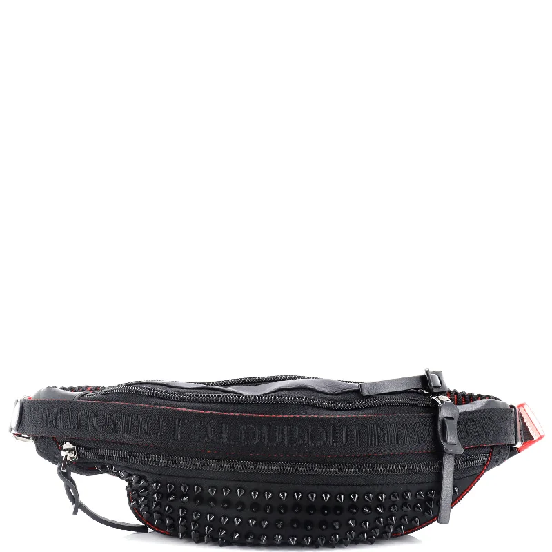 Fendi bags with a patent - leather finish for a shiny and sophisticated appearanceParis NYC Waist Bag Spiked Nylon