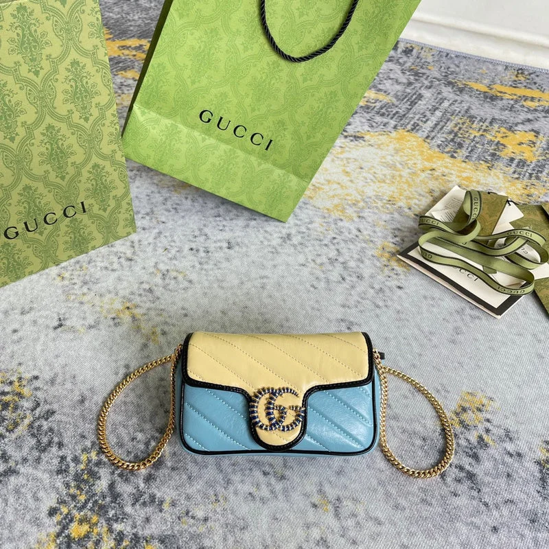 Gucci Marmont bags for women with a snakeskin - effect panelBC - GUCCI BAG - 2846