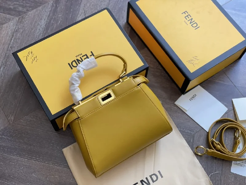 Fendi By The Way bags with a leather - wrapped drawstring for a luxurious and tactile feelEN   Designer bags by Fendi 117