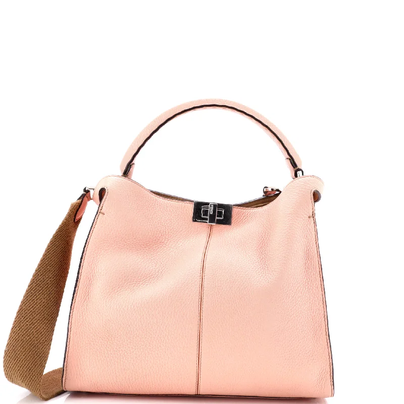 Fendi tote bags with a self - cleaning interior lining for easy maintenancePeekaboo X-Lite Bag Leather Medium