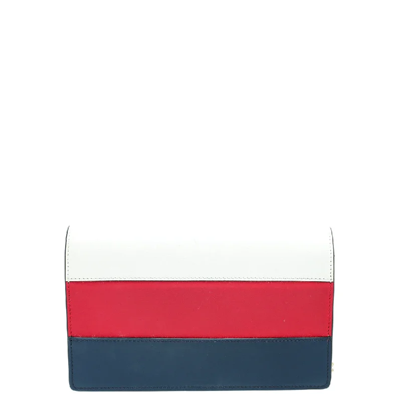 Women Gucci crossbody bags with a keychain holderGucci Tricolor Queen Margaret Bee Mini Bag