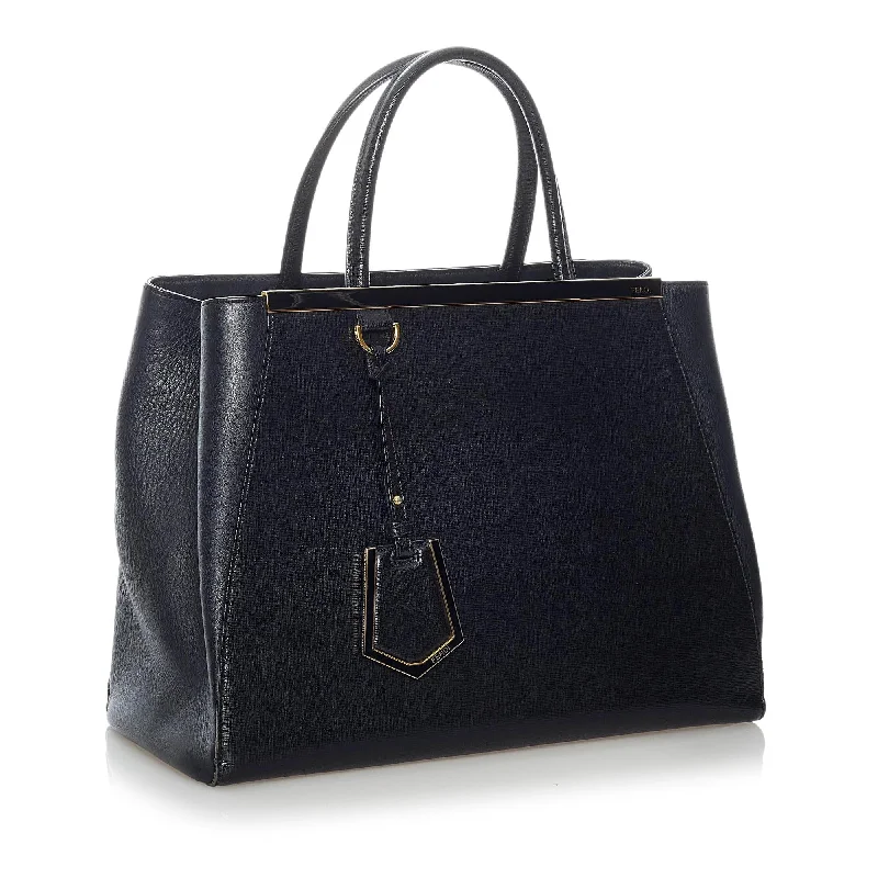 Fendi tote bags with a water - resistant lining for practicality during rainy daysFendi 2Jours Leather Satchel (SHG-30771)