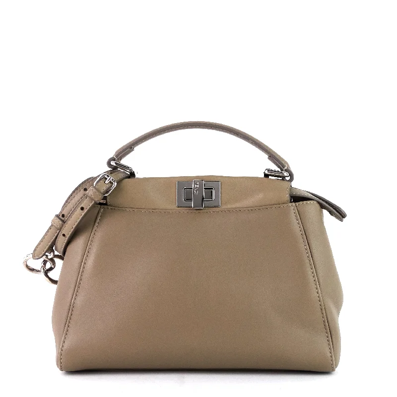 Fendi crossbody bags with a convertible strap that can be worn multiple waysPeekaboo Mini Nappa Leather Bag