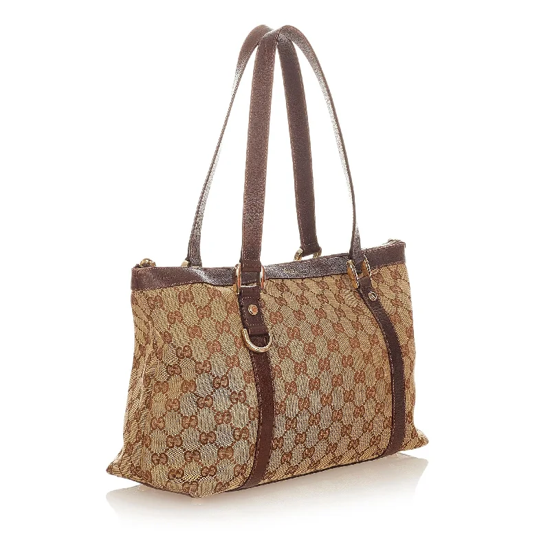 Ladies Gucci Dionysus bags with a detachable shoulder strapGucci GG Canvas Abbey Tote Bag (24562)