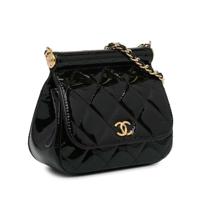 Chanel classicChanel Patent Frame Clutch Flap with Chain (kmbz5Y)