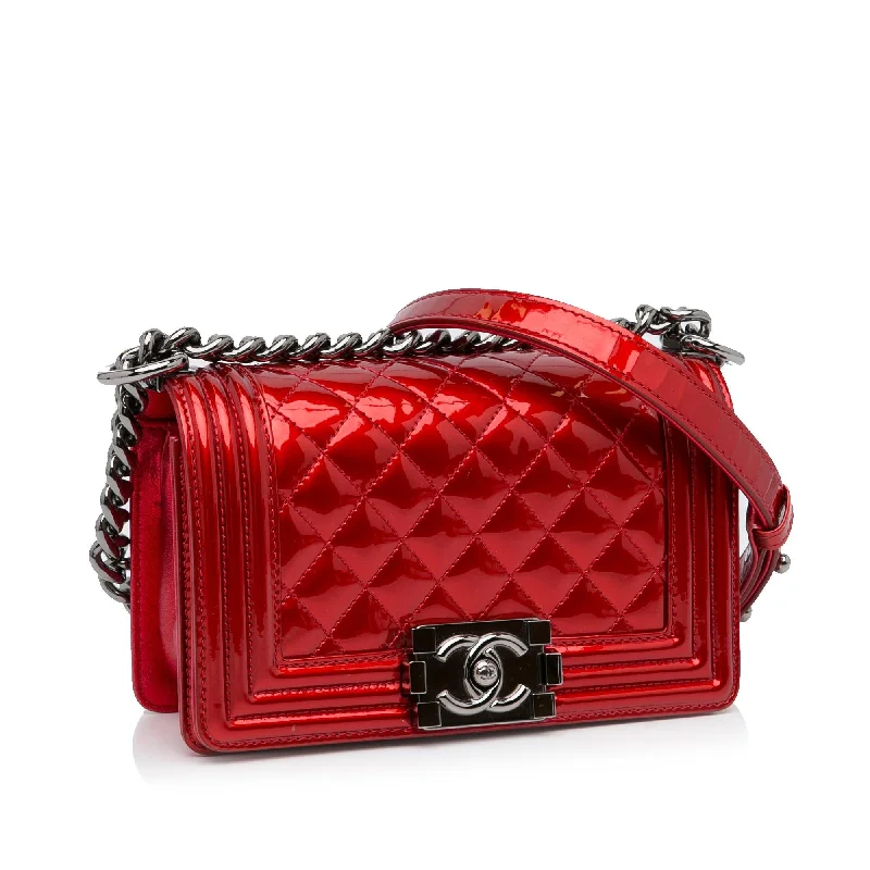 Chanel Classic Flap Bag for Evening PartyChanel Patent Leather Boy Bag (TYu9KZ)