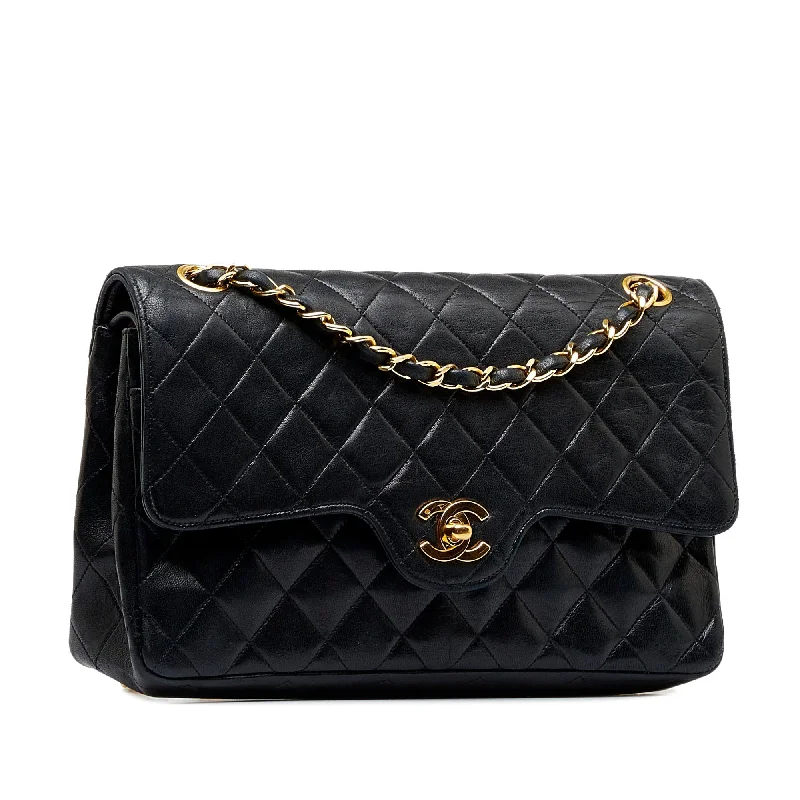 Chanel bags available at online luxury retaileCHANEL Quilted Lambskin Double Flap Bag